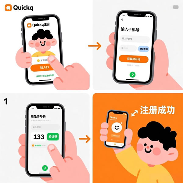 Quickq怎么注册？