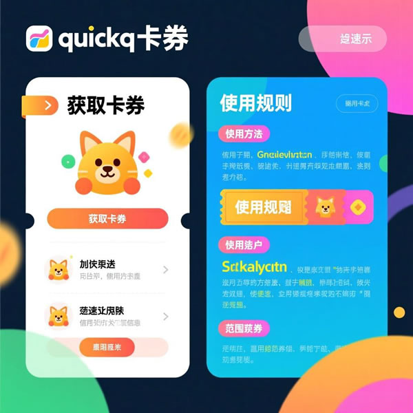 quickq卡券怎么获取？使用规则和范围是怎样的？