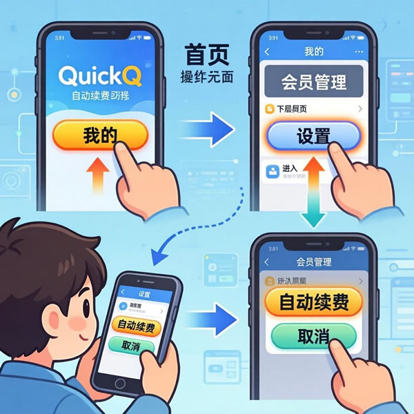 QuickQ自动续费怎么取消？